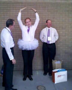 Some NCMC members awaiting tech rehearsal at GALA 2012.